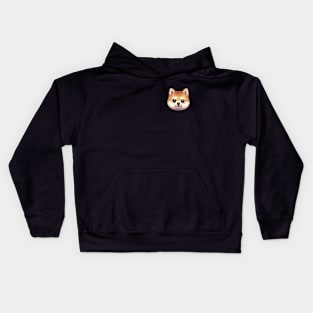 Small Version - Enchanting Shiba Inu Art Kids Hoodie